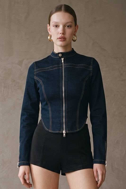 Denim Moto Jacket