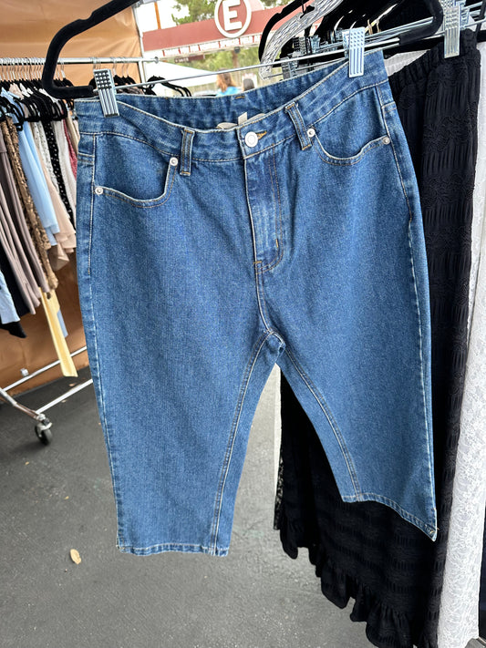 Medium Wash Denim Jorts