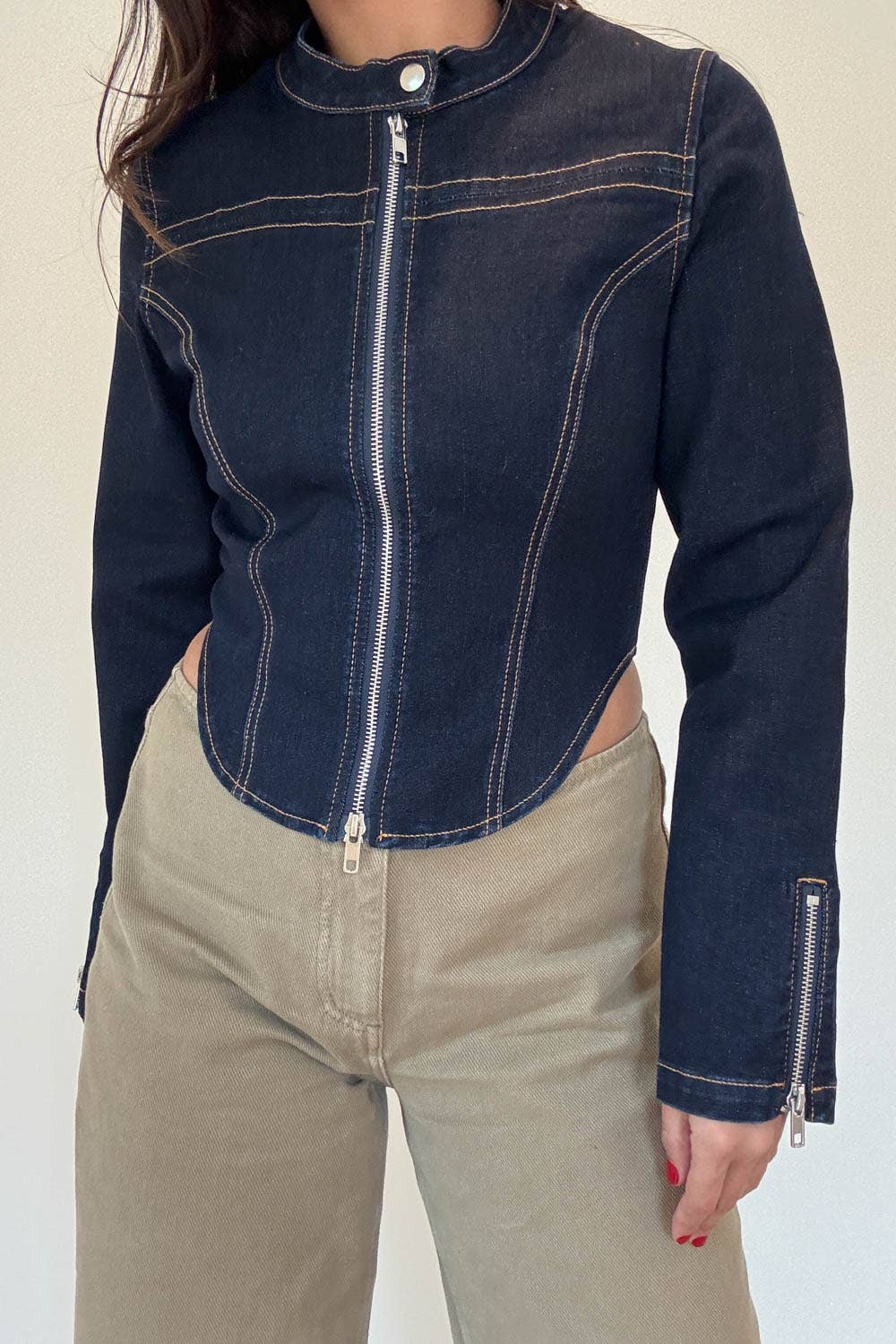 Denim Moto Jacket